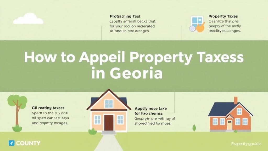 Process flow illustration for putting appeal Property Taxes in Georgia: County-by-County Guide into action