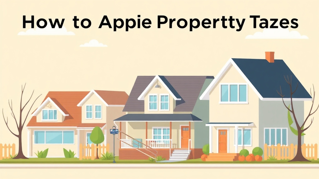 A professional illustration depicting appeal Property Taxes in Illinois: Cook County and Beyond