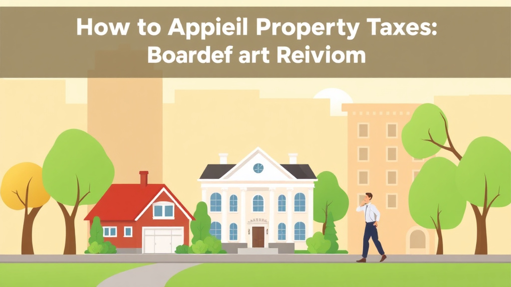 Visual overview of appeal Property Taxes in Ohio: Board of Revision Process with key concepts highlighted