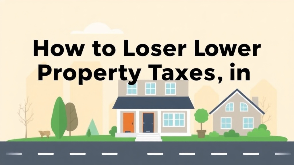 A professional illustration depicting lower Property Taxes in Delaware: Exemptions, Appeals, and Strategies