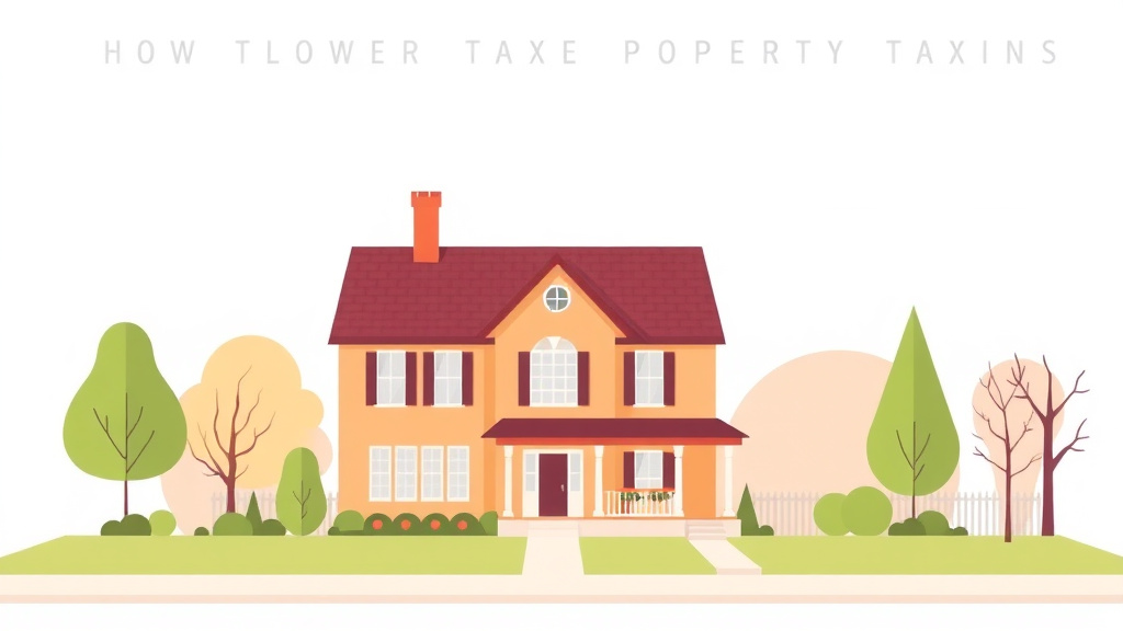 Illustration breaking down the fundamentals of lower Property Taxes in Illinois: Assessment Appeals and Exemptions