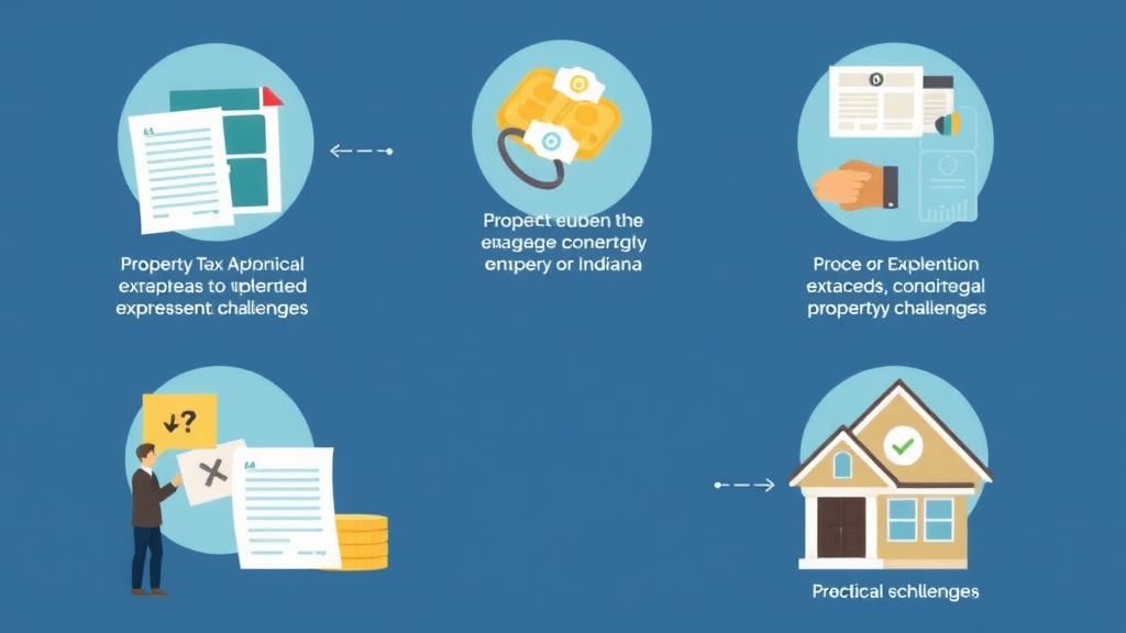 Step-by-step visual guide for implementing lower Property Taxes in Indiana: Exemptions, Appeals, and Strategies
