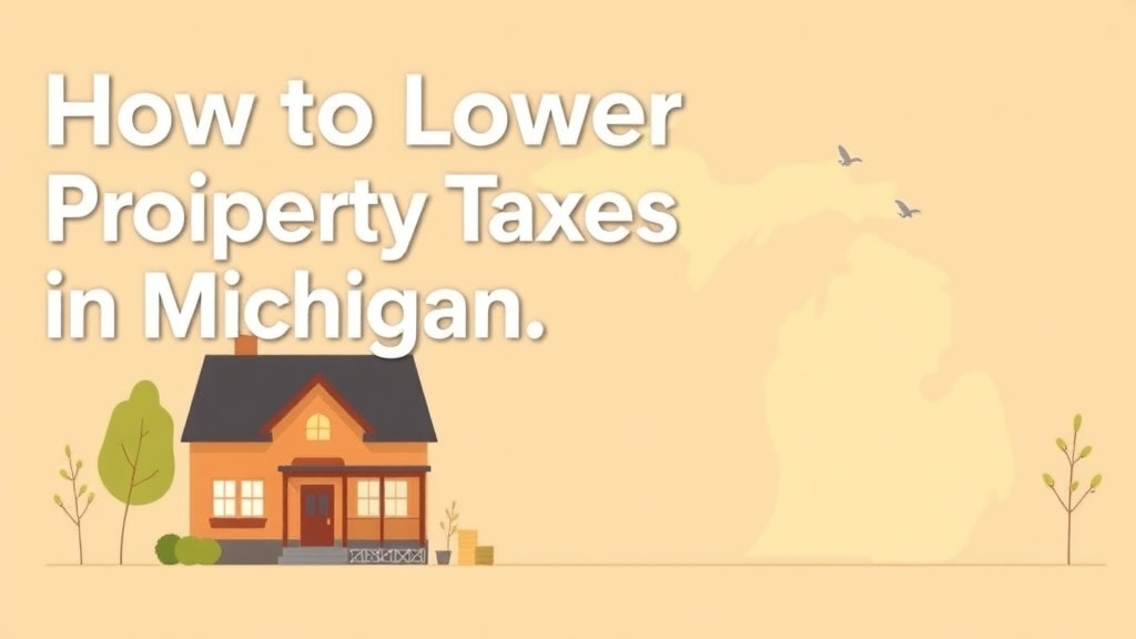 Clear illustration of lower Property Taxes in Michigan: Exemptions, Appeals, and Strategies with supporting details