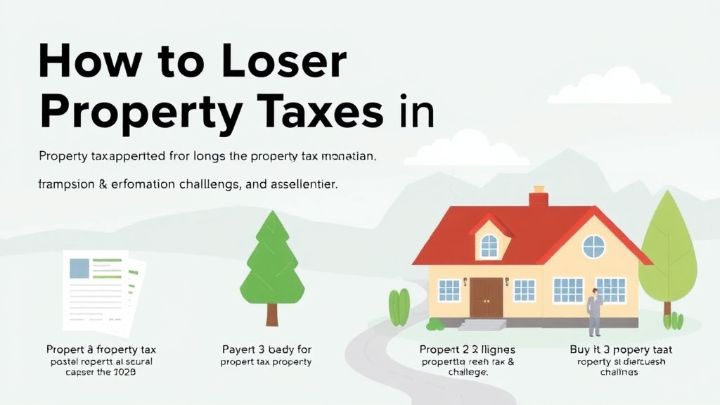 Action-oriented illustration showing how to apply lower Property Taxes in Montana: Exemptions, Appeals, and Strategies
