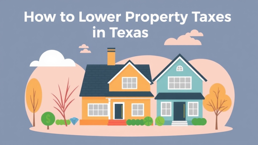 Conceptual diagram showing how lower Property Taxes in Texas: Every Method Available works in practice