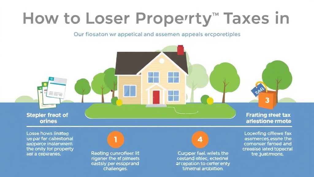 Process flow illustration for putting lower Property Taxes in Wisconsin: Exemptions, Appeals, and Strategies into action