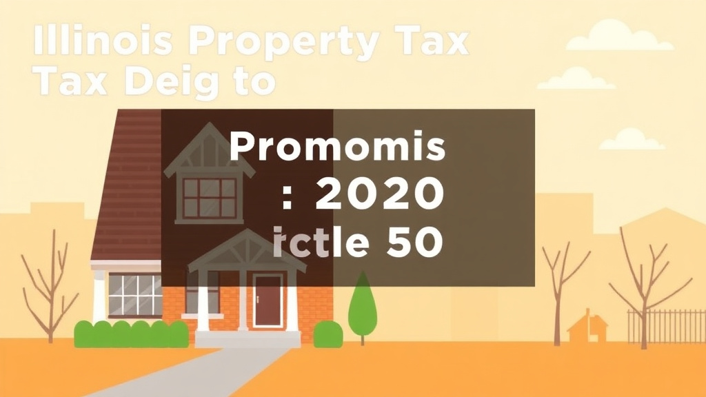 A professional illustration depicting illinois Property Tax Appeal Deadline 2026: Key Dates and Filing Info
