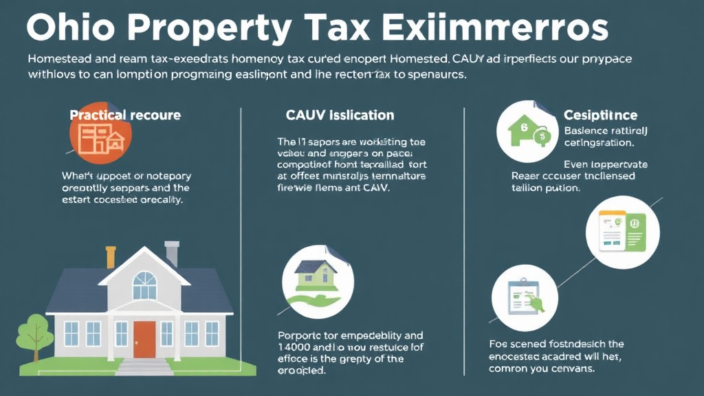 Hands-on guide visualization for ohio Property Tax Exemptions: Homestead, CAUV, and Disability