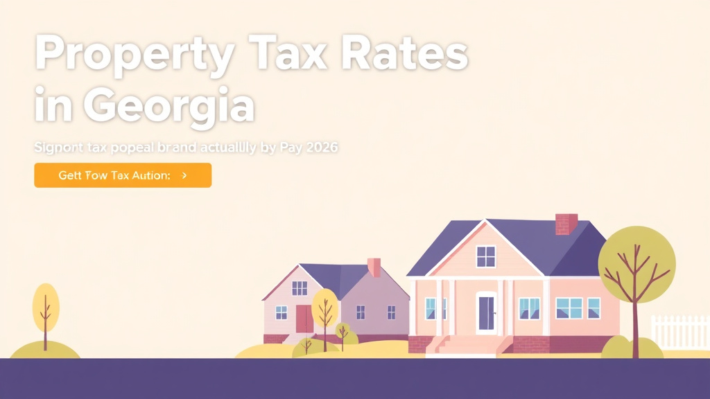 An informative visual explaining property Tax Rates in Georgia: How Much You Actually Pay (2026) for beginners and professionals