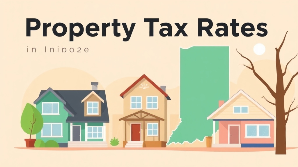 Educational graphic covering the essentials of property Tax Rates in Indiana: How Much You Actually Pay (2026)