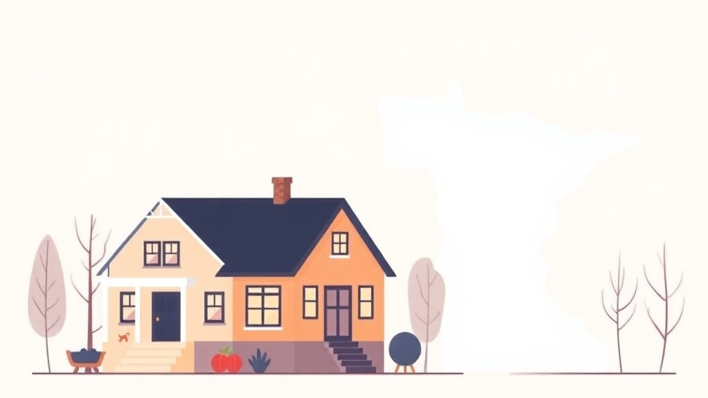 Educational graphic covering the essentials of property Tax Rates in Minnesota: How Much You Actually Pay (2026)